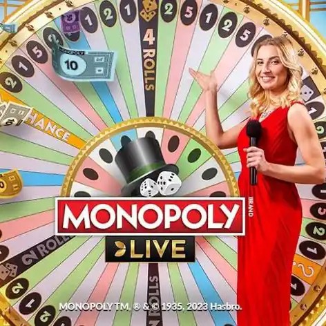 Monopoly Live online game logo by Evolution on pistolo-finland.com
