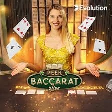 Peek Baccarat logo by Evolution at Pistolo