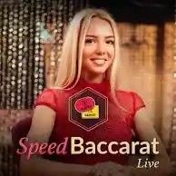 Speed Baccarat A by Evolution, showcased at pistolo-finland.com – game logo